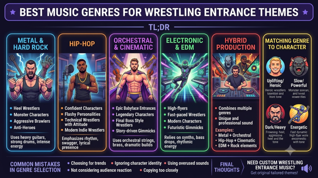 Best Music Genres for Wrestling Entrance Themes gemini generated image 1kdfky1kdfky1kdf